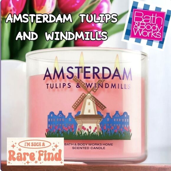 Bath & Body Works Pink Amsterdam Tulips Candle